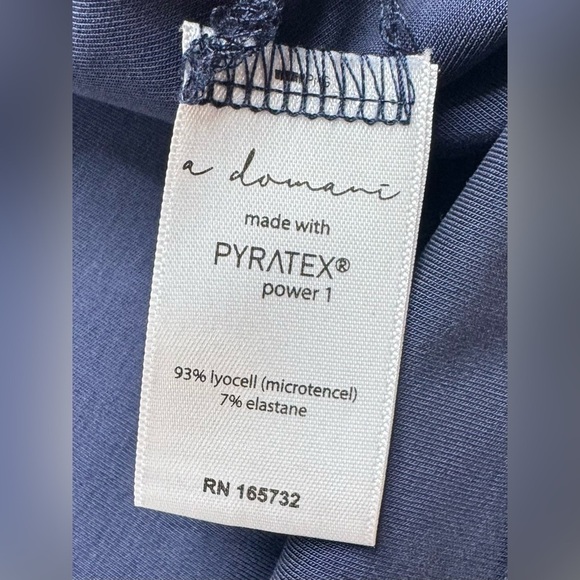 a domani sleep Breezy Short Sleeve Pajama Woven V Neck T Shirt Size XXL - Picture 10 of 13